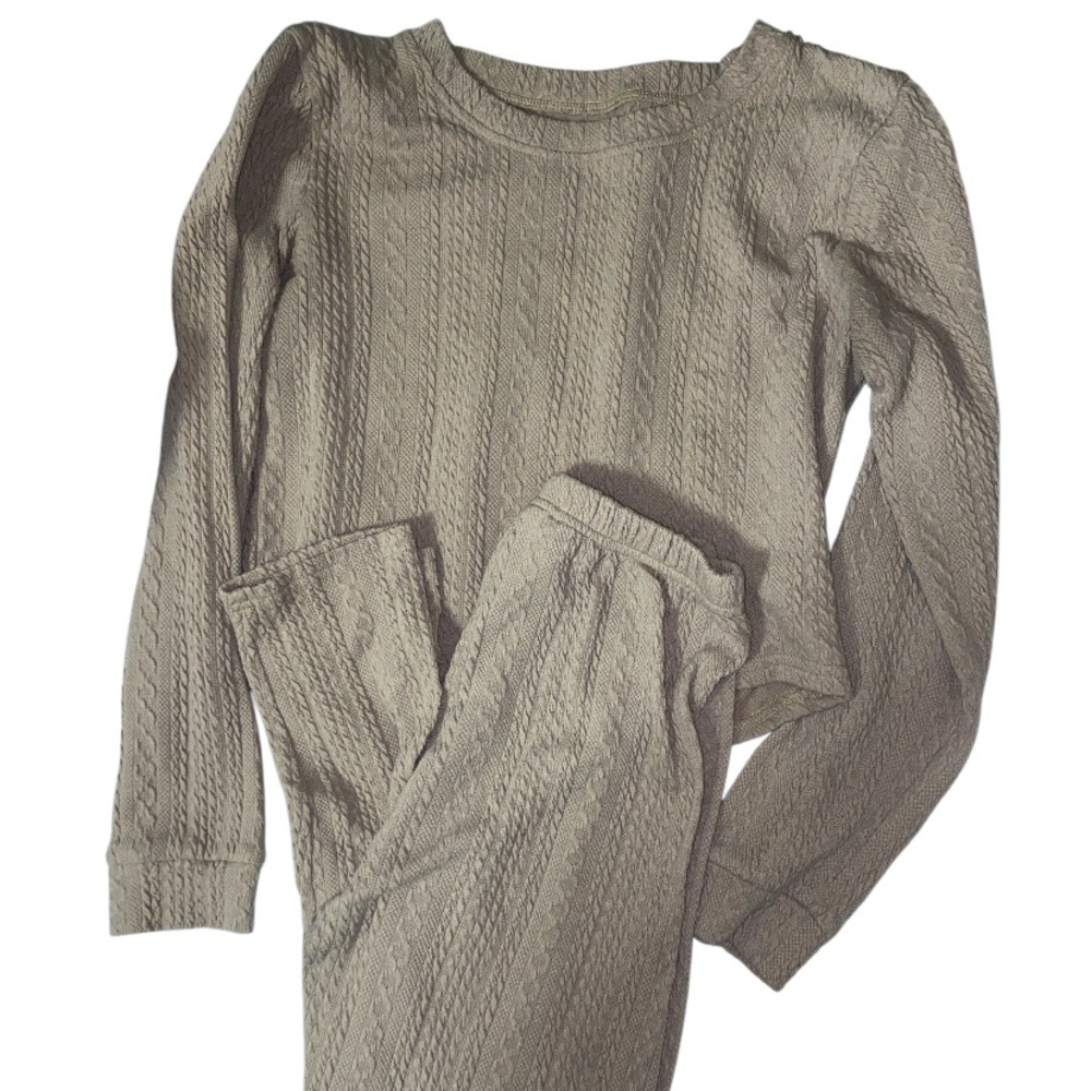 ⭐️ 3/$15 • SHEIN • Tan• Knit Lounge Set